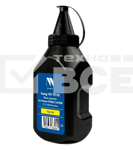 Тонер NVP для Pantum CP1100/CM1100 (CTL-1100) Premium (80г) Yellow совместимый