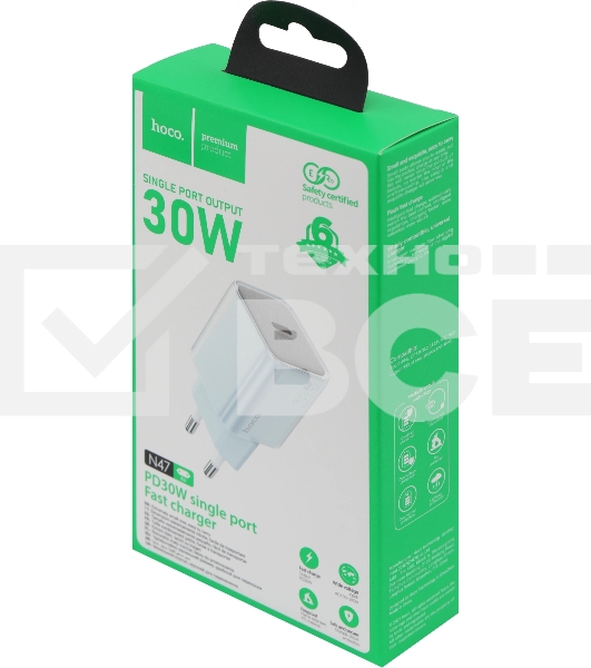 Сетевое зарядное устройство Hoco N47 Glorious 30W 3A (PD) PD30W