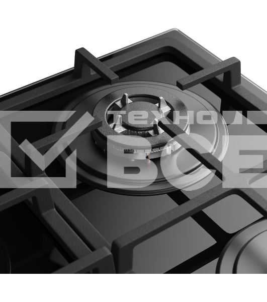Варочная поверхность MONSHER MGG 67 RN Bronze, Classic, газ, 60 см, газ-контроль, автоматический электроподжиг, чугунные решетки, форсунки под сжиженый газ, поворотные переключатели, цвет черный/бронзовый