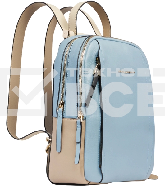 Рюкзак женский Piquadro Circle CA5566W92/AZBE2 голубой/бежевый кожа