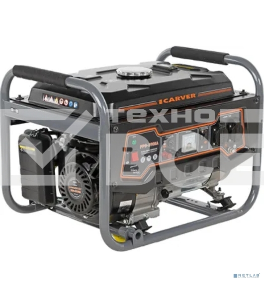 Электрогенератор бензиновый Carver PPG-3900A, 3.2 кВт, 67 дБ, 42 кг