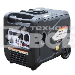 Генератор инверторный Kranz KR5500IE, 5,5кВт, 230В, 10л, закрытый корпус, электростартер, фото 1