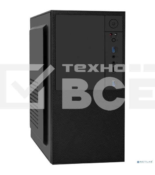 Компьютерный корпус Minitower ExeGate BAA-308U2 (mATX, без БП, 1хUSB/2хUSB 3.0, HD Audio, черный)