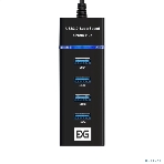 USB-концентратор 4-в-1 ExeGate DUB-331T (кабель-адаптер USB3.0 --> 3xUSB2.0, 1xUSB3.0, Plug&Play, черный), фото6