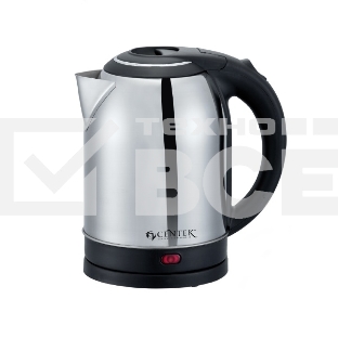 Чайник Centek CT-0037 (матовый) металл 2,0л, 2200W, большой объём, хромированная вставка