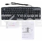 Клавиатура Oklick 100M/100M HW3 черный USB, фото6