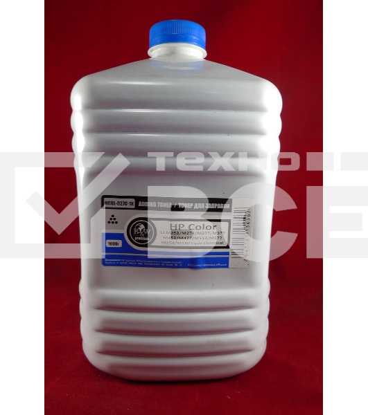 Тонер HP Color LJ M252/M274/M277/M377/M452/M477/M553/M577/M154/M180 (CF401/CF411/CF361/CF511/CF531) Cyan химический (кан. 1кг) BW Premium фас. Россия