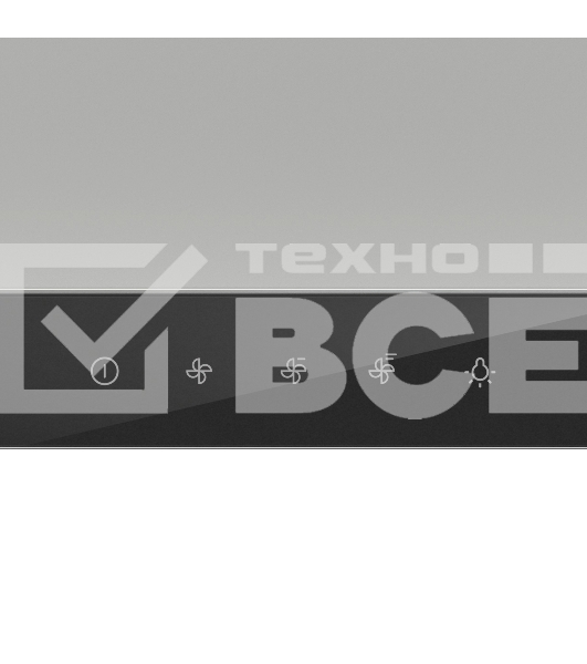 Встраиваемая вытяжка Gorenje TH64E3SGB, ширина 60 см, сенсорное управление, отвод и рециркуляция, 350 м3/ч, черный цвет