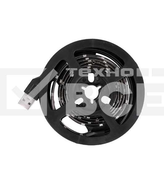 Лента LED с USB коннектором 5 В, 8 мм, IP65, SMD 2835, 60 LED/m, цвет свечения синий