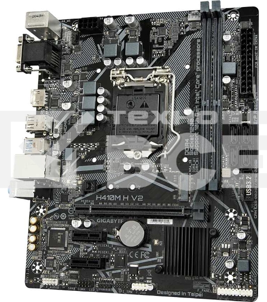 Материнская плата Gigabyte H410M H V2 (2.0/2.1), LGA 1200, Intel H470, 2xDDR4, 4xSATA, 1xM.2, 1xPCIe 3.0 x16, 2xPCIe 3.0 x1, 1xHDMI, 1xVGA, 1x 1Gb LAN, 2xUSB-A 3.2 Gen 1, 4xUSB-A 2.0, 3x3.5 мм, 7.1, Micro ATX
