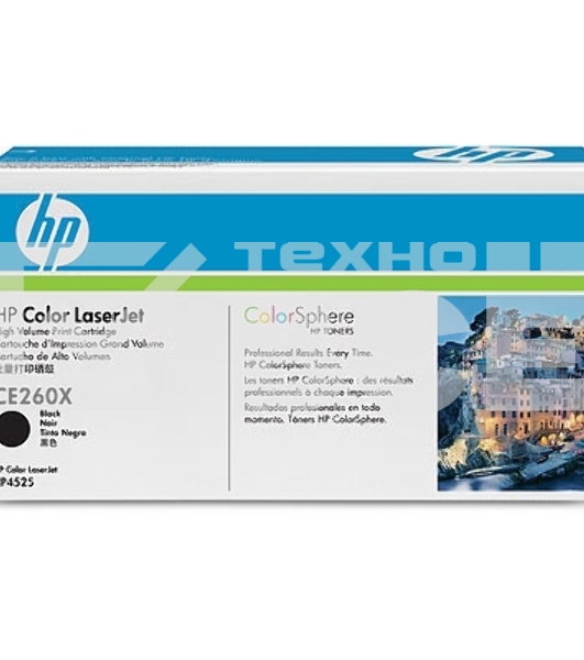 Картридж лазерный HP CE260X черный для CLJ CP4525 17000стр.