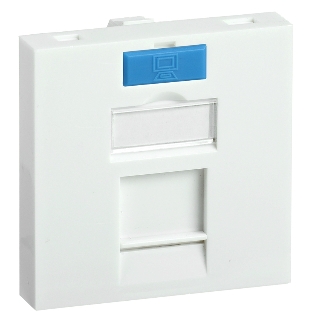 Вставка IEK ITK 45х45мм для 1 мод. Keystone Jack с маркером