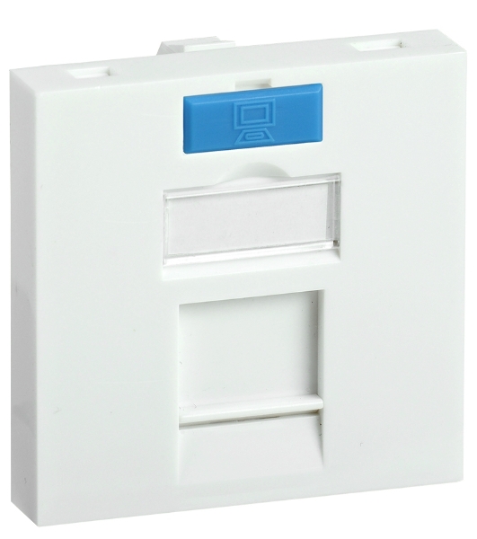 Вставка IEK ITK 45х45мм для 1 мод. Keystone Jack с маркером