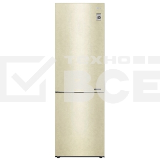 Холодильник LG GA-B509CECL бежевый, двухкамерный, 277/107л, морозилка снизу, No Frost