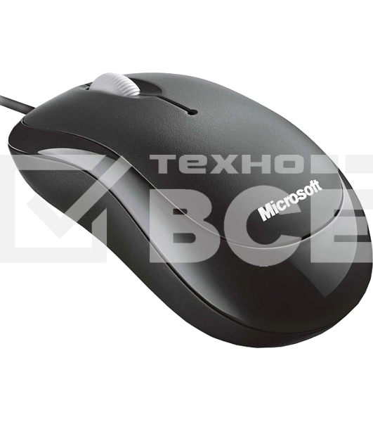 Мышь проводная Microsoft Basic черный, 1000 dpi, USB, кнопки - 3