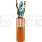 Кабель информационный NTSS NTSS-IN-UTP4-5Е-LSZH-OR кат.5E U/UTP 4X2X24AWG LSZH внутренний 305м оранжевый, фото2