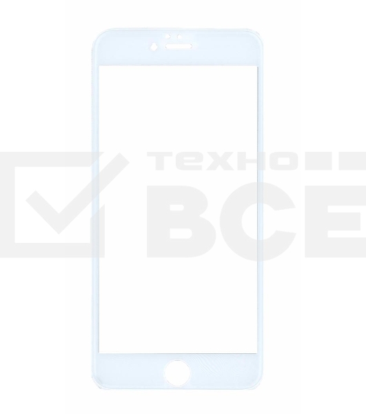 Защитное стекло 4D для Apple iPhone 6/6S Plus белый