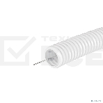 Труба гибкая гофрированная ПЛЛ 20мм с протяжкой не содержит галогенов ПВ-0 (100м) белый 81820 DKC, фото4