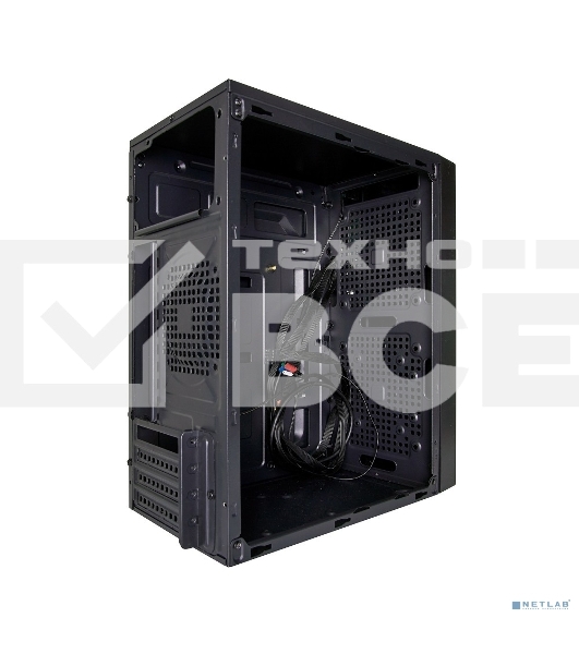 Корпус Minitower Exegate BAA-104U Black, mATX, <AAA400, 80mm>, 2*USB+1*USB3.0, Audio