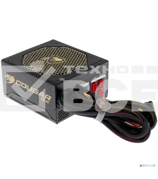 Блок питания Cougar GX 800 (Модульный, Разъем PCIe-4шт,ATX v2.31, 800W, Active PFC, 140mm Fan, 80 Plus Gold) [GX800] Retail