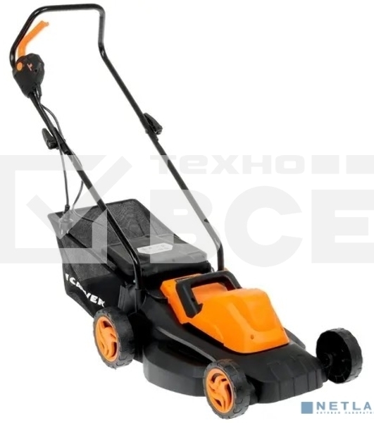 Газонокосилка CARVER LME-1437 эл. 1400Вт ширина 37см рег.высоты травосборник 35л