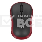 Мышь беспроводная Logitech M185, красный, 1000 dpi, радиоканал, USB, кнопки - 3, фото13
