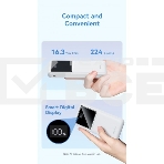 Внешний аккумулятор Vention 10000mAh(M/C-A/A)22.5W Белый с LED Дисплеем, фото11