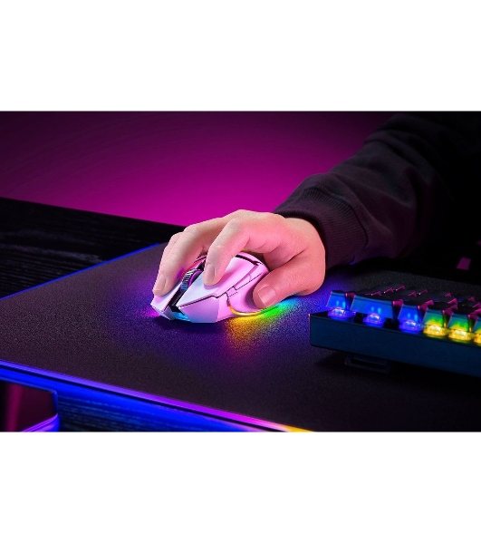 Мышь беспроводная/проводная Razer Basilisk V3 Pro 35K белый, 35000 dpi, радиоканал, Bluetooth, USB, кнопки - 11