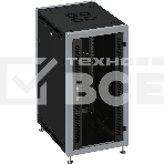 Шкаф коммутационный Sysmatrix (SL 6642.912) напольный 22U 600x600мм пер.дв.стекл металл 800кг черный 88кг IP20, фото 1