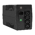 ИБП ExeGate Smart LB-800.LCD.AVR.4C13.USB (800VA/480W, LCD, AVR, 4*C13, USB, батарея 12V 9Ah, Black), фото6