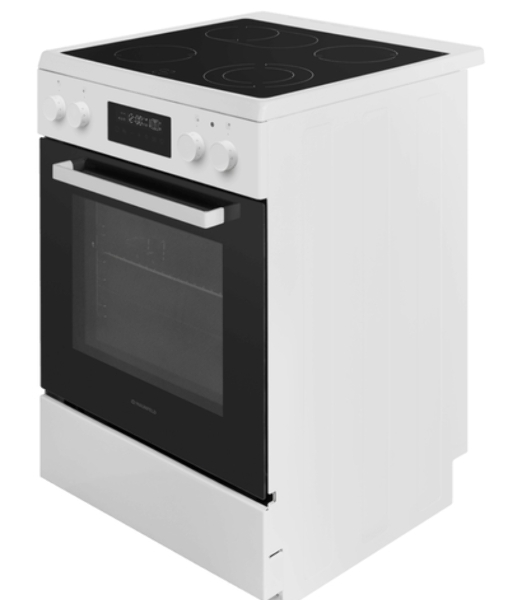 Плита электрическая Maunfeld MEC611CW09TD белый, конфорок 4 шт, духовка 59 л, 60 см x 85 см x 63 см