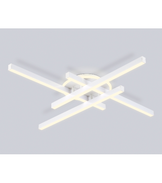 Потолочный светодиодный светильник Ambrella light FL6281 WH белый 58W 3000K-6400K 700*700*85 (ПДУ ИК)