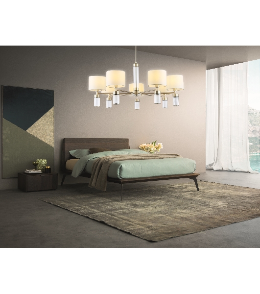 Люстра Ambrella light LH71303/7 CGD/WH золото/белый E14/7 max 40W D860*740