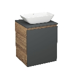 Тумба Bau Dream Blackwood 50 графит, раковина BAU Spectrum mini 47х24, фото3