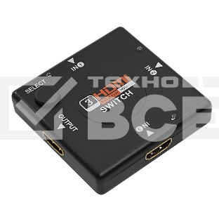 Переключатель гнездо HDMI на 3 гнезда HDMI, без питания, пластик  Rexant
