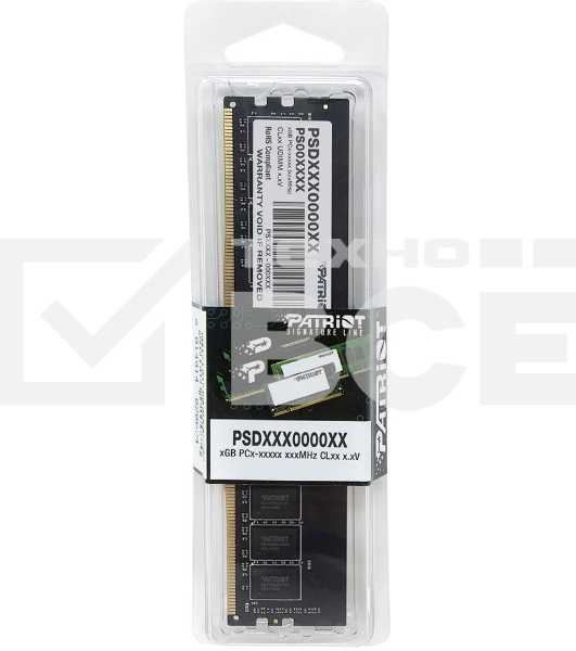 Оперативная память Patriot Signature, DDR4, 16GB (1x16 GB), 2666 MHz, CL19, DIMM