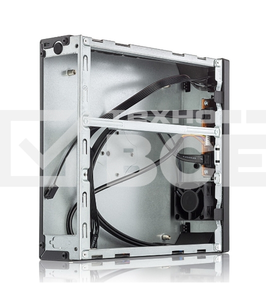 Компьютерный корпус с блоком питания 120 Ватт/ Foxline FL-L01-AD120-D65 mITX case (1L),w/2xUSB3.0, VESA, CPU cooler, w/120W pwr adapter, w/pwr cord