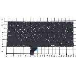 Клавиатура для ноутбука MacBook Pro 13' Retina A1502 2013+ черная плоский Enter, фото 1