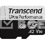 Флеш-накопитель Transcend Карта памяти 128GB UHS-I U3 microSD w/ adapter  A2 Ultra Performance R/W:160/125 MB/s, фото3