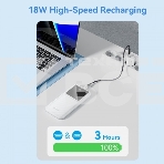 Внешний аккумулятор Vention 10000mAh(M/C-A/A)22.5W Белый с LED Дисплеем, фото10
