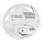 Шнур сетевой Energy Series, ПВС, 1,5 м, 2х1 мм, с неразборной вилкой, белый Denzel, фото 1