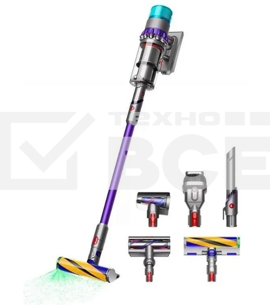Пылесос вертикальный Dyson SV23 GEN5 DT ABS (447002-01) желтый/синий, питание от аккумулятора, 262 Вт, уборка сухая, пылесборник 0.77 л, работа от АКБ max 70 мин.