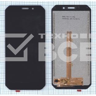 Дисплей для Doogee S51 в сборе с тачскрином черный