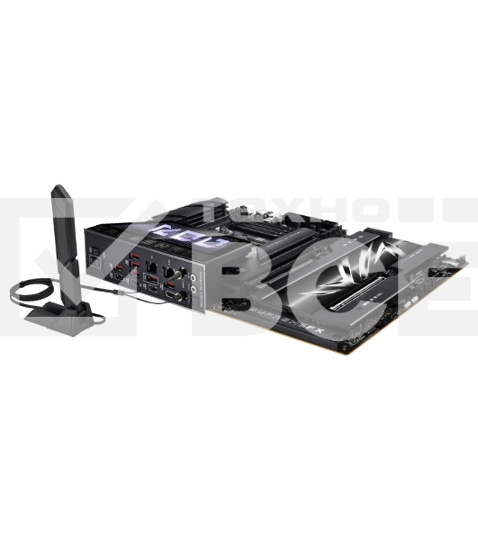 Материнская плата ASUS ROG CROSSHAIR X870E HERO, AM5, AMD X870E, 4xDDR5, 4xSATA, 5xM.2, 2xPCI-E 5.0 x16, 1xHDMI, 2xUSB-C (видео), 2x 5Gb LAN, 6xUSB-A 3.2 Gen 2, 2xUSB-C 3.2 Gen 2, 2xUSB4, 2x3.5 мм, 7.1, ATX
