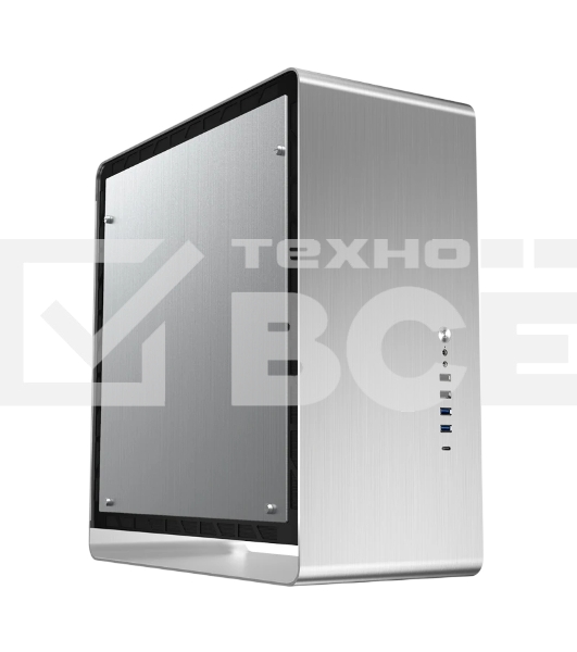 Корпус без блока питания JONSBO UMX6S-A, Midi-Tower, no fun, 2xUSB-A 3.2 + 2xUSB-A 2.0 + 1xUSB-C 3.2, E-ATX, ATX, mATX, mITX Silver