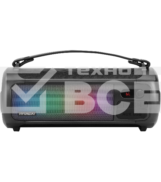 Портативная колонка Hyundai H-PS1025 черный 40W 2.0 BT 10м 3000mAh