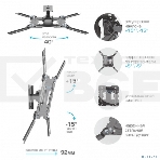 Кронштейн для телевизора Kromax DIX-16 черный 22