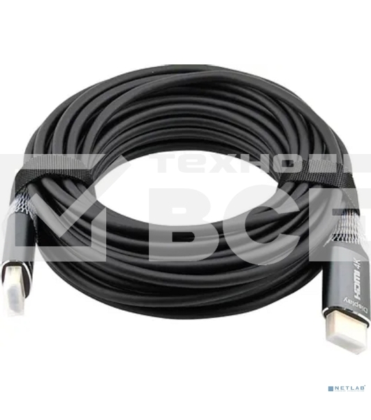 Кабель аудио-видео Cactus CS-HDMI-AOC-2-20 HDMI (m)/HDMI (m) 20м. позолоч.конт. черный