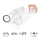 Корпус светильника C7664 SBK черный песок 225*120*H25mm MR16 GU5.3, фото 1