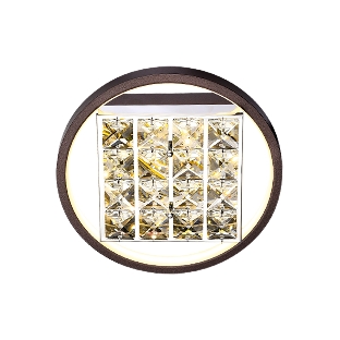 Настенно-потолочный светодиодный светильник Ambrella light FA105 CF кофе 15 W 3000K D230*70 (Без ПДУ)